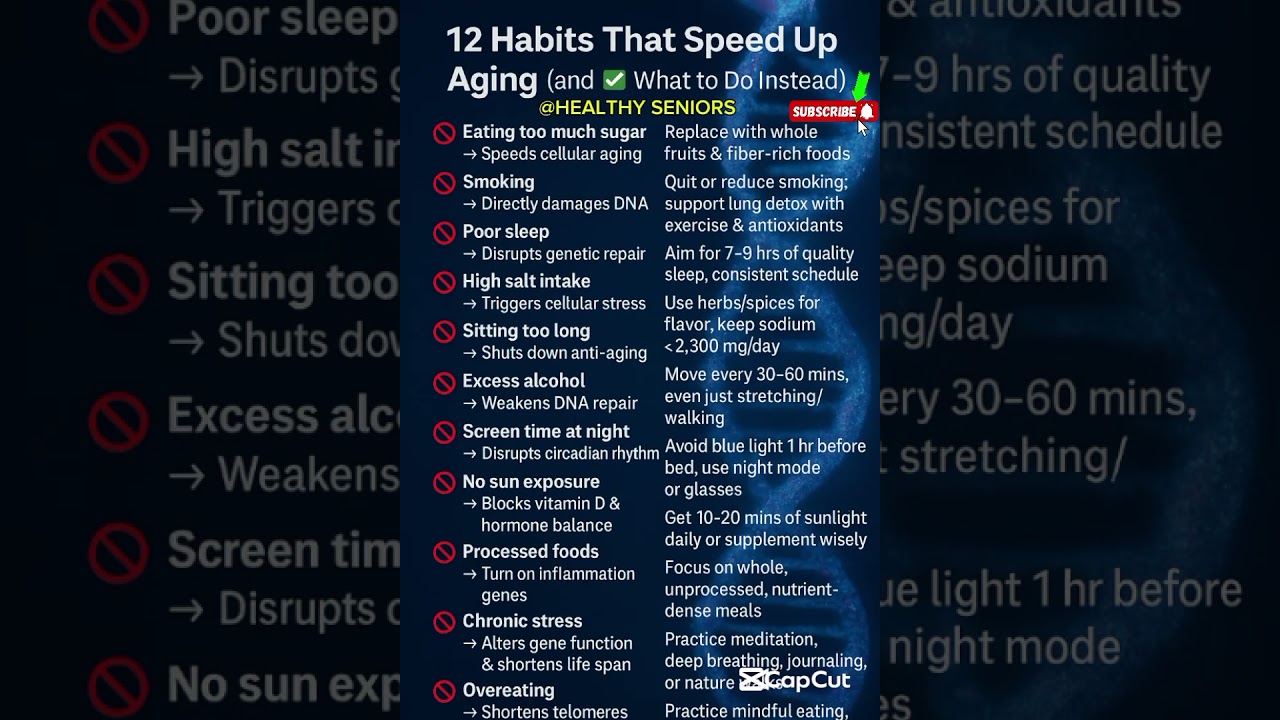 12 Bad Habits That Make You Age Faster (And What To Do Instead!)