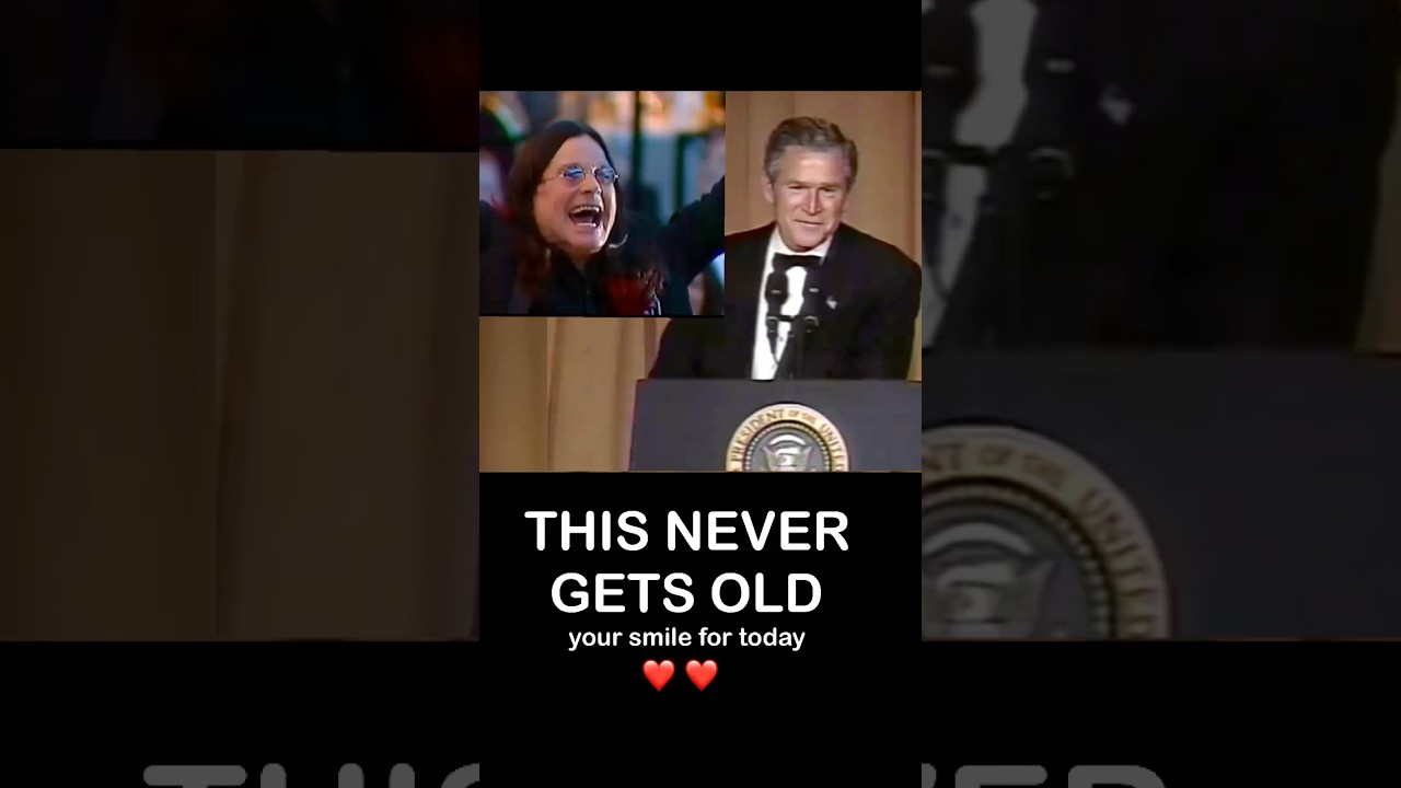 Ozzy Osbourne and President Bush White House Correspondents Dinner