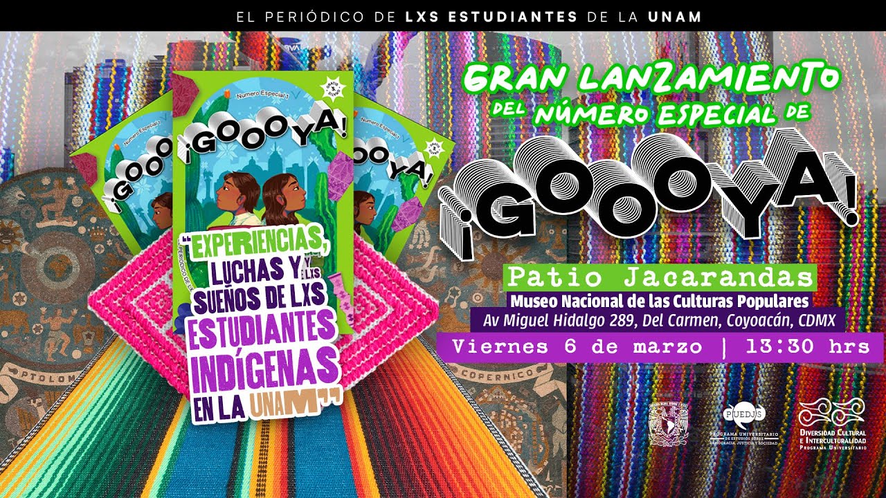 📢 Presentación del número especial de ¡Goooya! desde el Museo Nacional de la Culturas Populares.