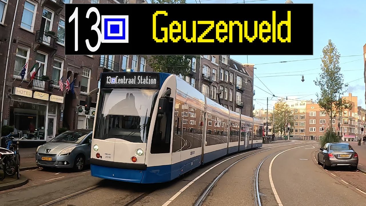 GVB Amsterdam Tram Lijn 13: Havenstraat - Centraal Station - Geuzenveld