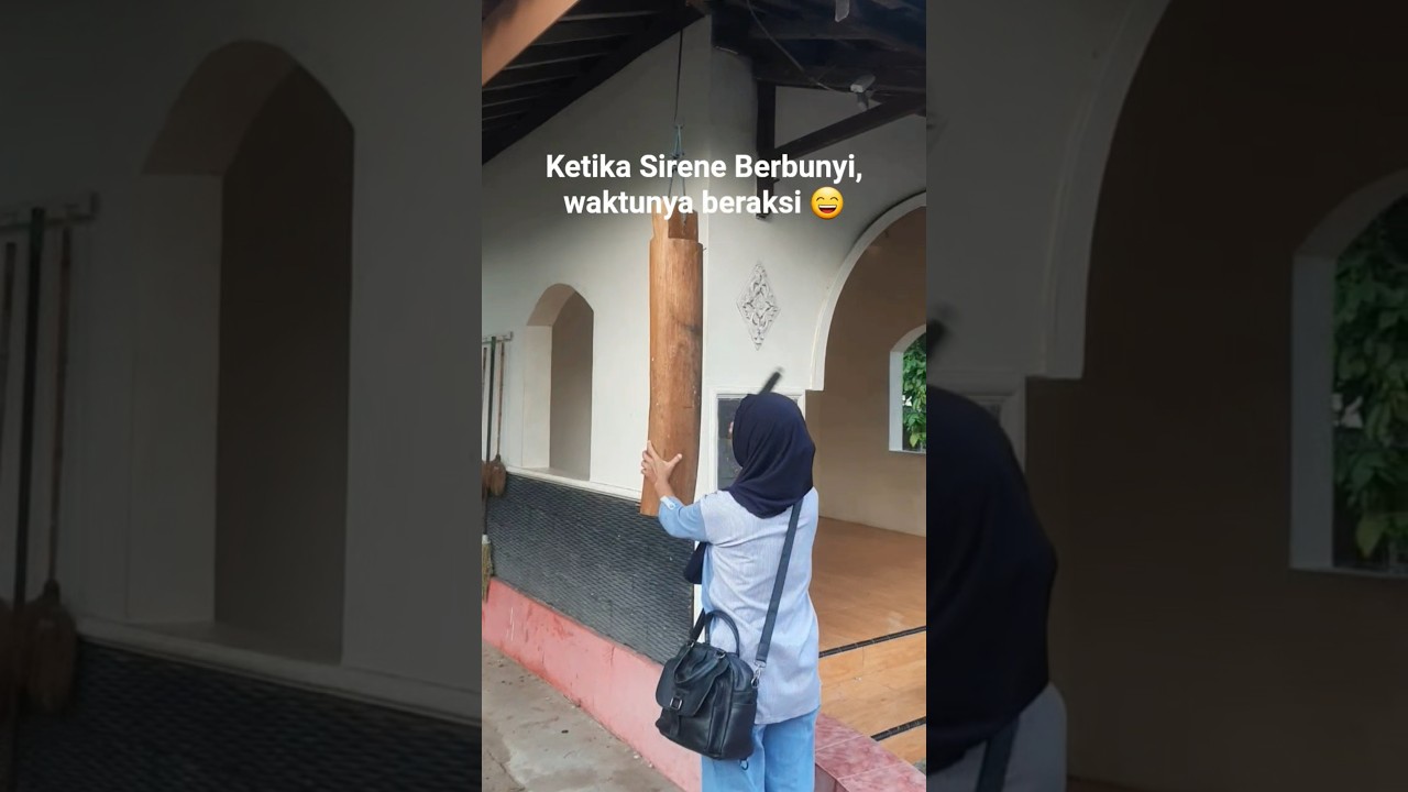 Kentongan berbunyi, disitulah waktunya beraksi 😄 #shorts #shortsvideo #kentongan #tradisional