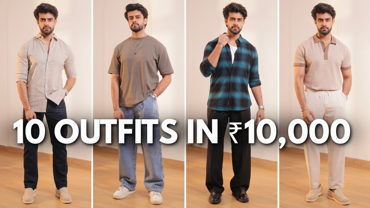 10 OUTFITS FOR MEN IN 10,000 ONLY | BUDGET SHOPPING CHALLENGE