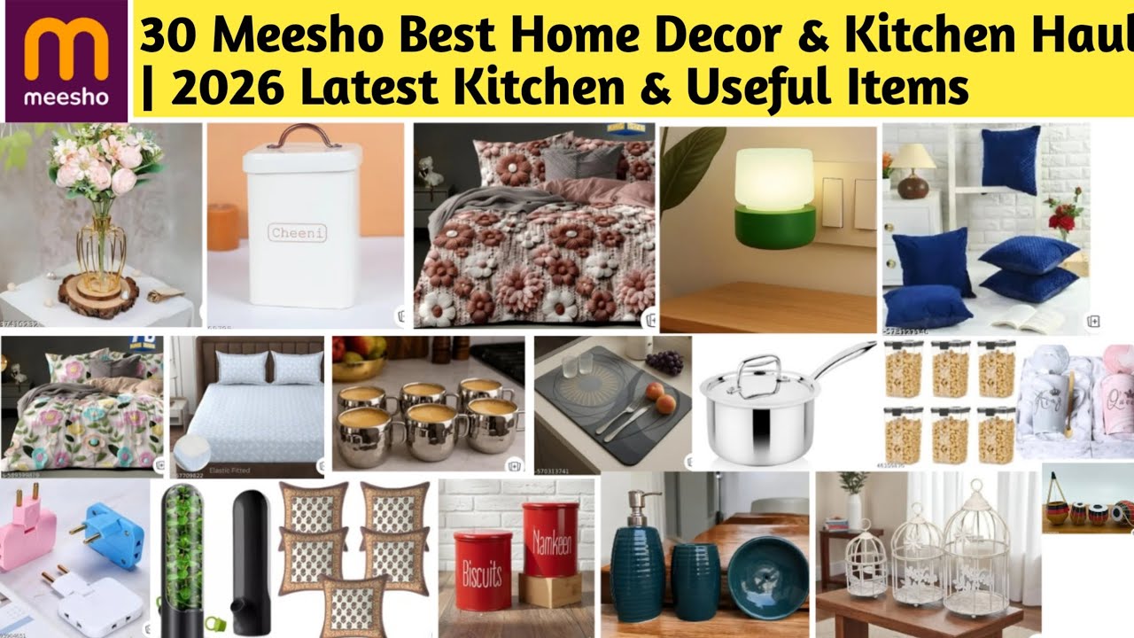 30 Meesho Best Home Decor & Kitchen Haul | 2026 Latest Kitchen & Useful Items #meesho #sale #kitchen