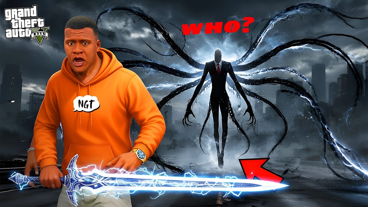 GTA 5 : Franklin Attacked by Slenderman! 😱 Horror Forest Escape Gone WRONG | GTA 5 Tamil | Franklin