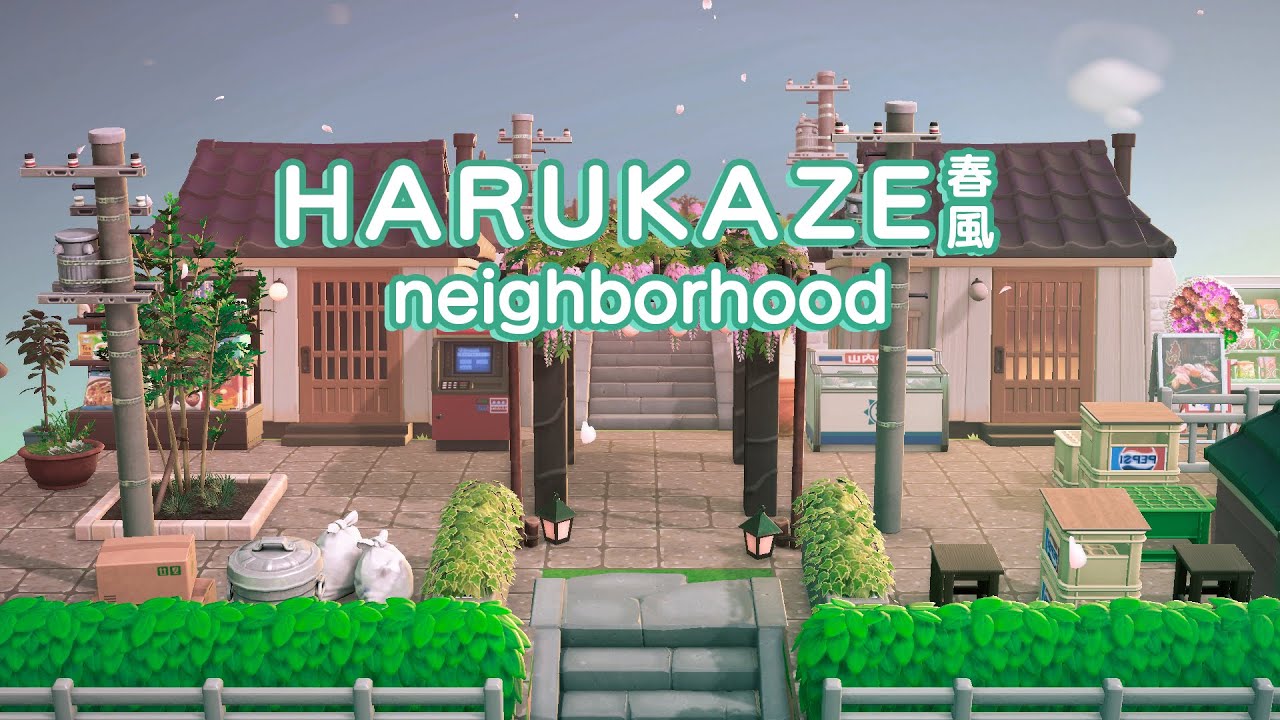 A few shops and houses 🌸🎐| Japanese inspired | speed build | Animal Crossing: New Horizons