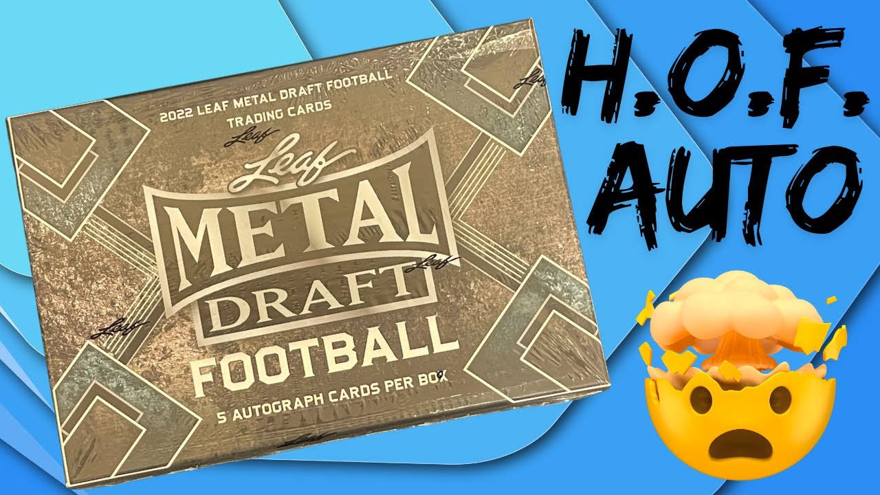 LEAF FOOTBALL 5 AUTO'S - CRAZY HOF HIT!