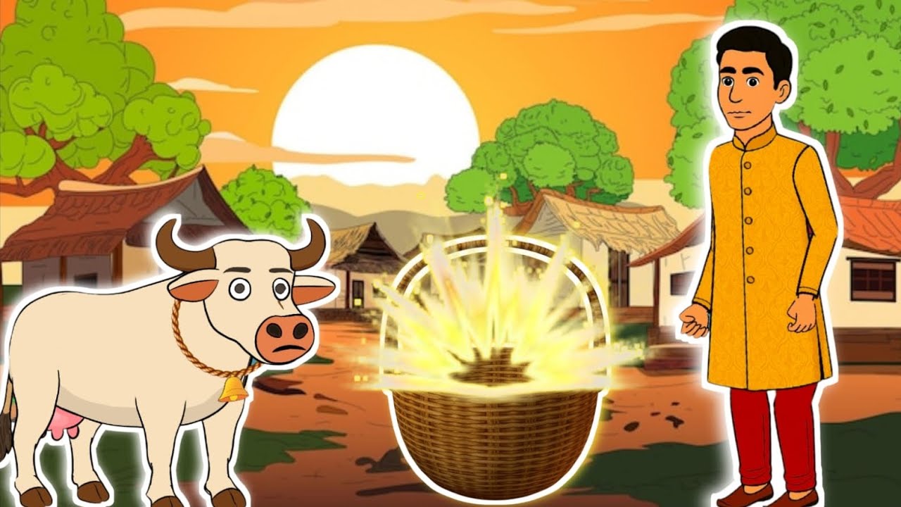 🧺✨ जादुई टोकरी और इंसानियत की सबसे बड़ी परीक्षा | Emotional Moral Story | Hindi Cartoon Story