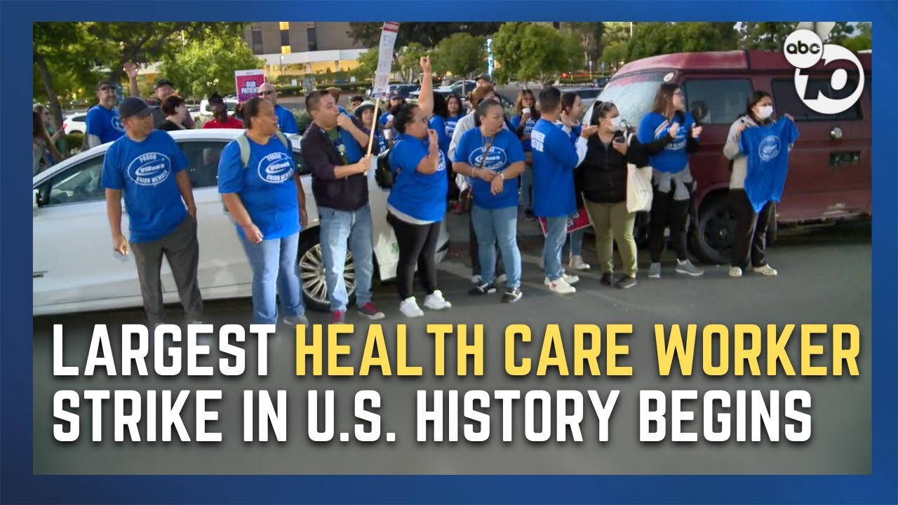 Kaiser health care workers hit picket lines around San Diego County