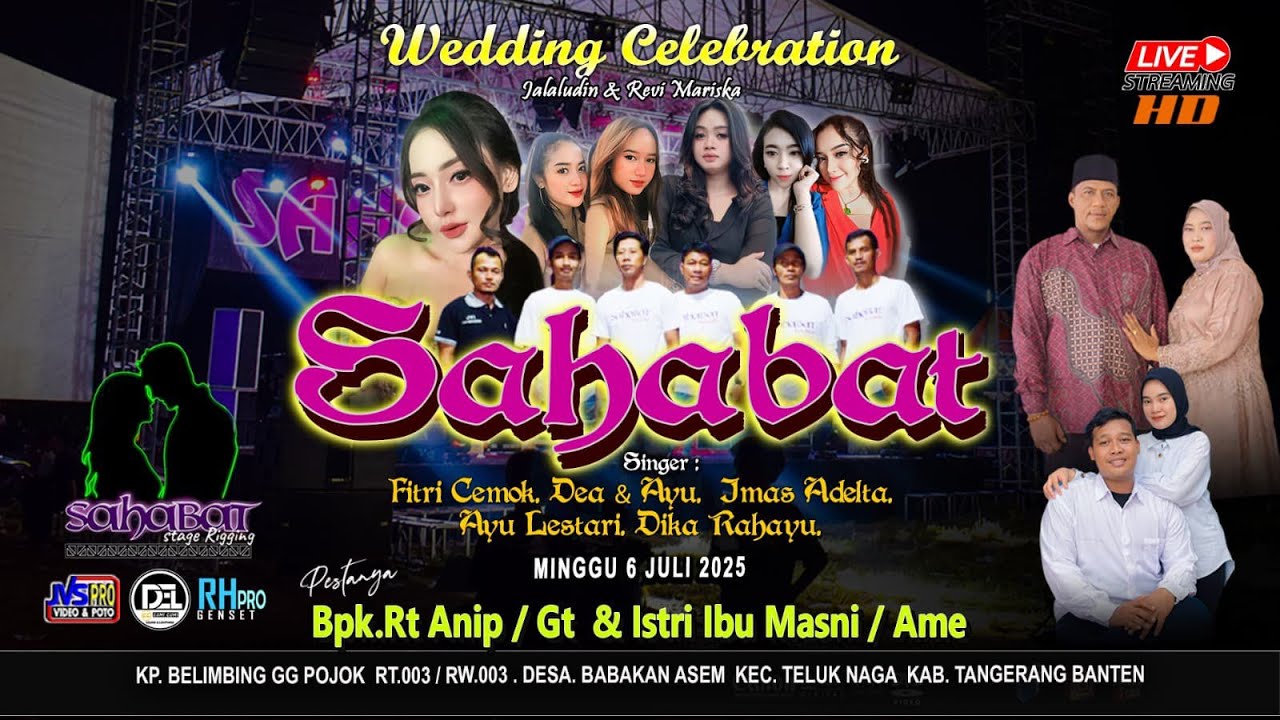 🛑 LIVE  SAHABAT BERCINTA  Kp.Belimbing || Bpk.Rt Anip  Gt  & Istri Ibu Masni  Minggu 6 Juli .2025