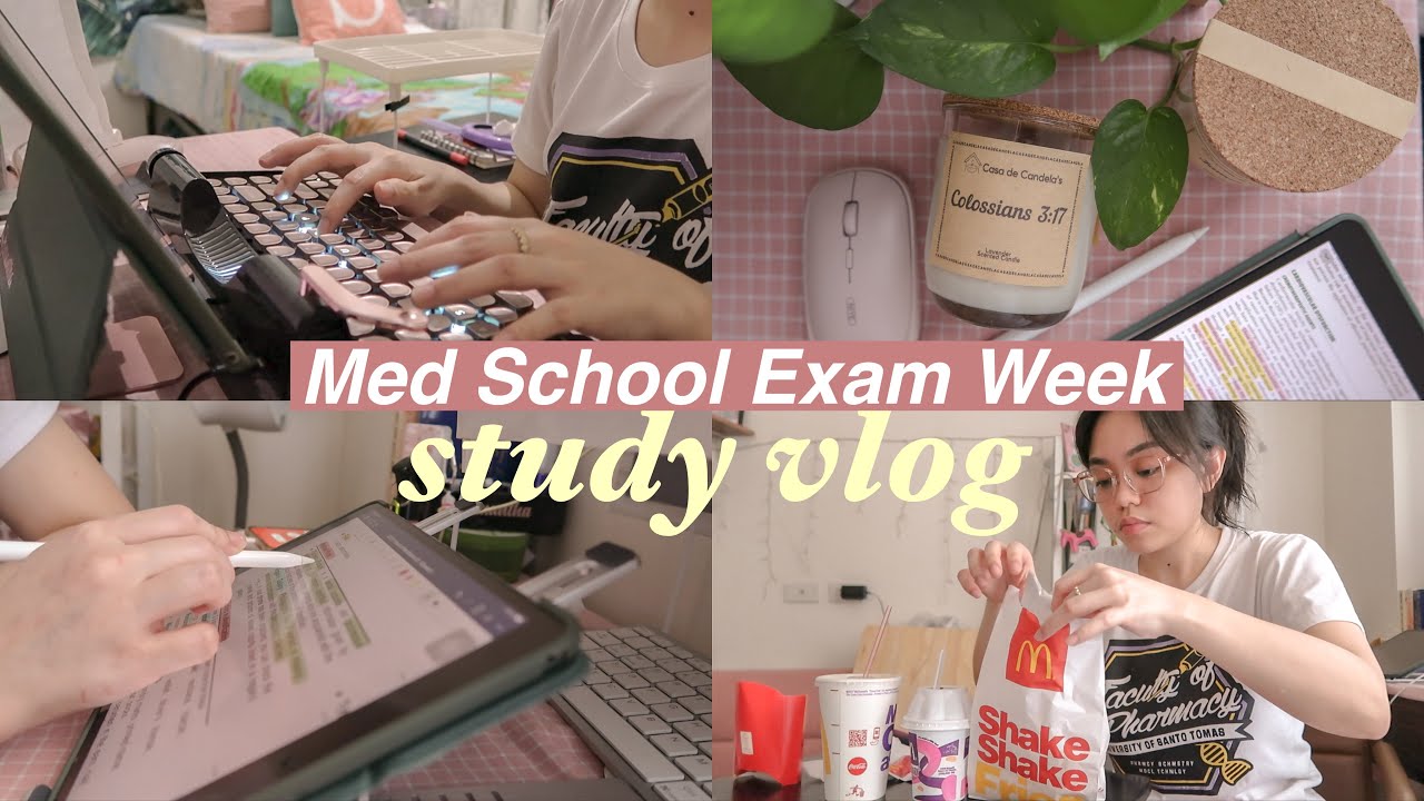 MED SCHOOL FROM HOME: studying for month-long exams, mechanical keyboard, coffee + GIVEAWAY!