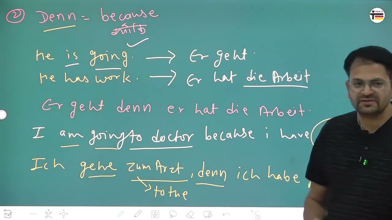 A1 ADUSO- aber, denn, und, sondern & oder || Adjektive in German Grammar | German Classes Jaipur