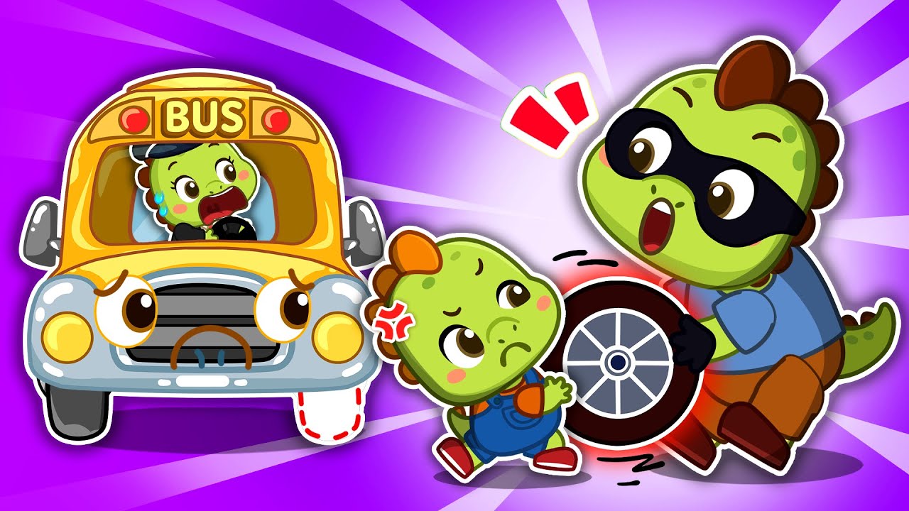 Rescue Vehicles Song 🚌🚓 | School Bus, Police Car & More | DinoLala Nursery Rhymes