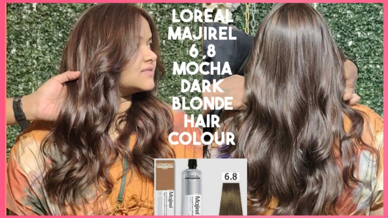 Loreal majirel' 6, 8 Mocha Dark Blonde colour #trending 2025