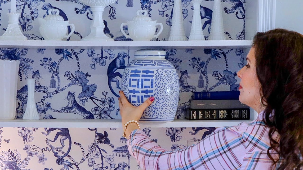 Refresh Your Living Room! Removable Wallpaper Introduction and How-To Tutorial ❤ MissJustinaMarie