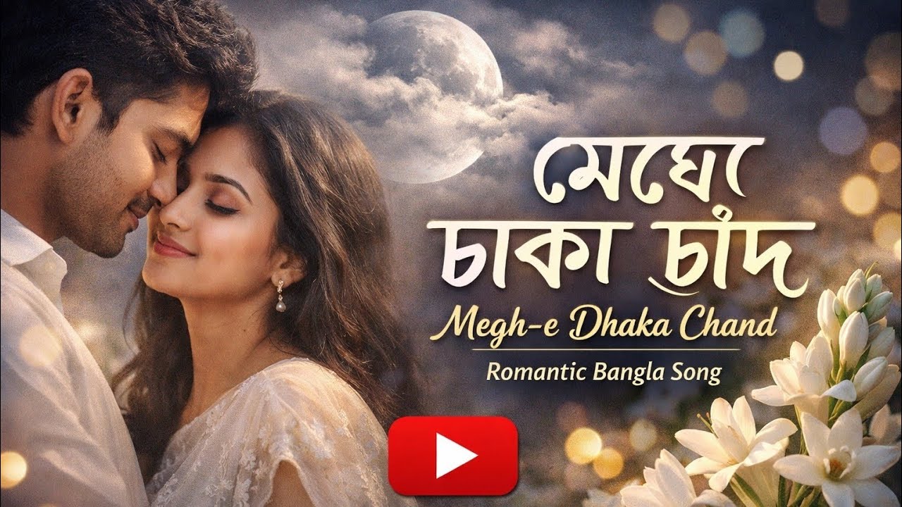 মেঘে ঢাকা চাঁদ | Megh-e Dhaka Chand | Romantic Bangla Song #banglasong