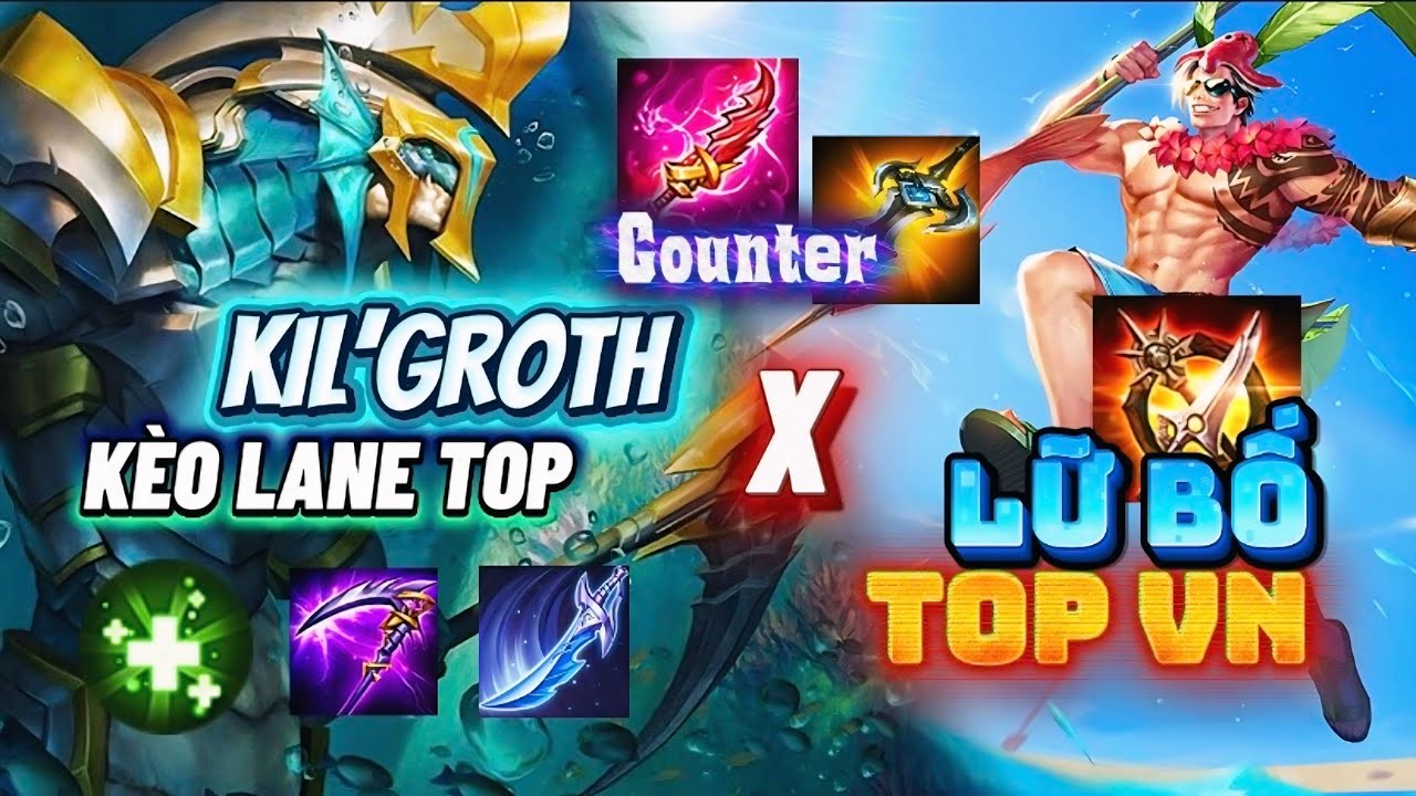 Kil’GROTH | KÈO LANE TOP LỮ BỐ TOP VN VS KIL’GROTH, LƯỢNG HỒI MÁU NÀO SẼ KHỦNG HƠN ? | LIÊN QUÂN MB