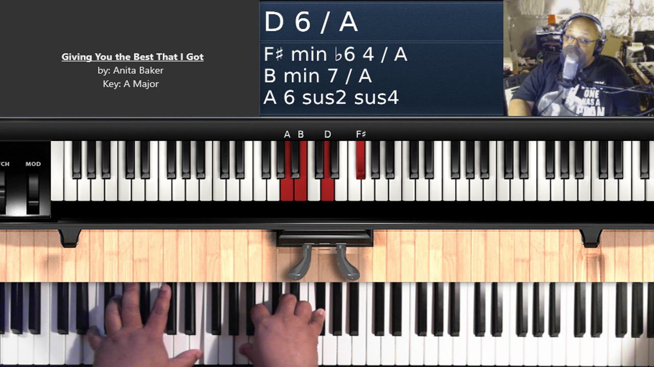 Giving You the Best That I Got (by Anita Baker) - Piano Tutorial