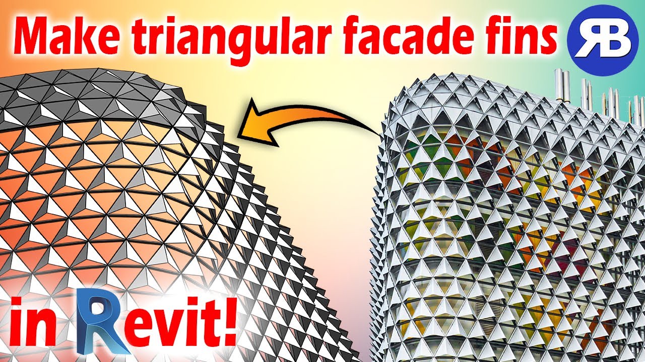 Revit Snippet: Create Parametric Façade with Triangle Fins