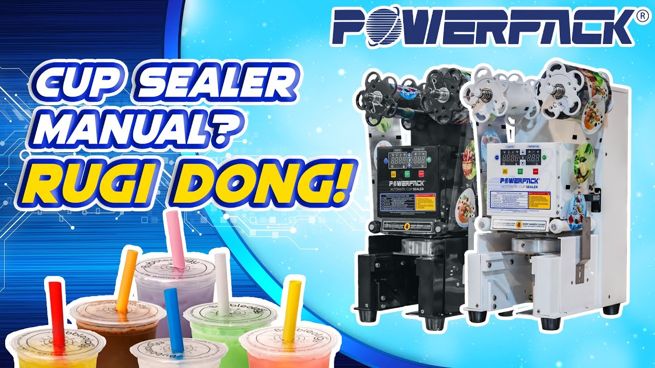 Segel Cepat, Ringan, dan Otomatis! Cup Sealer | CS-K95SB & CS-K95SW