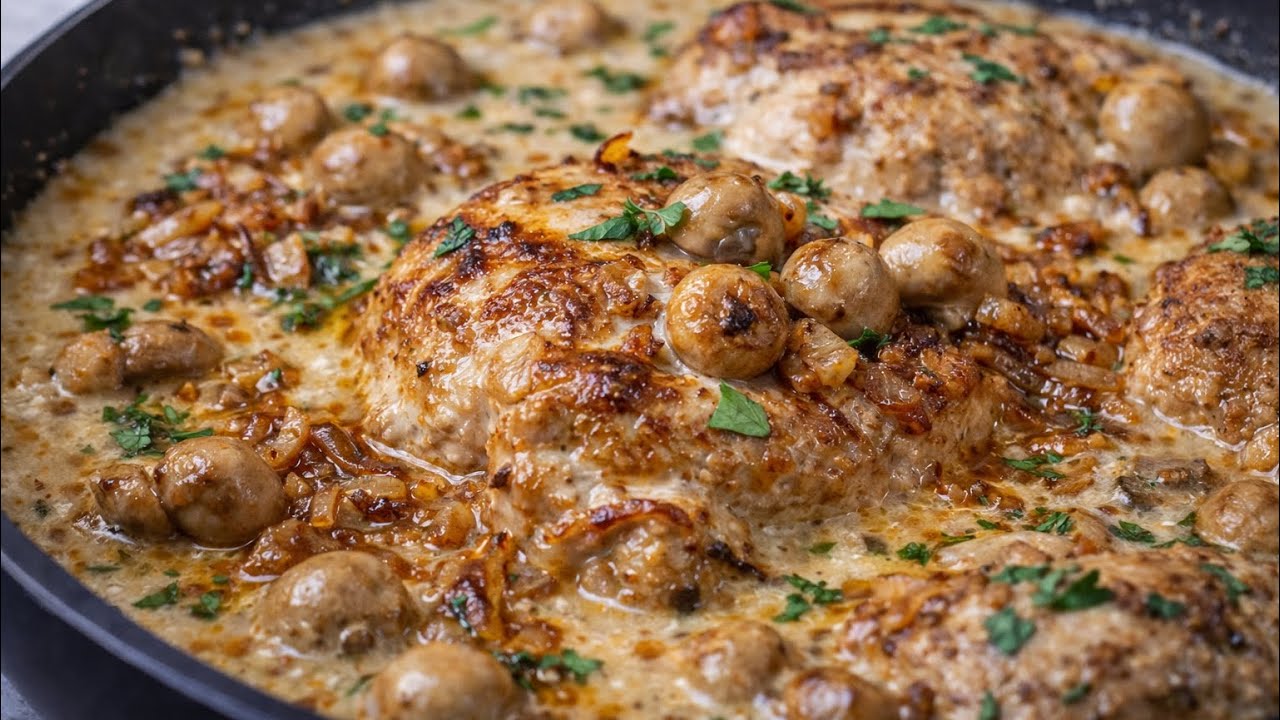 Це найсмачніша курка з грибами, яку я готувала 😍