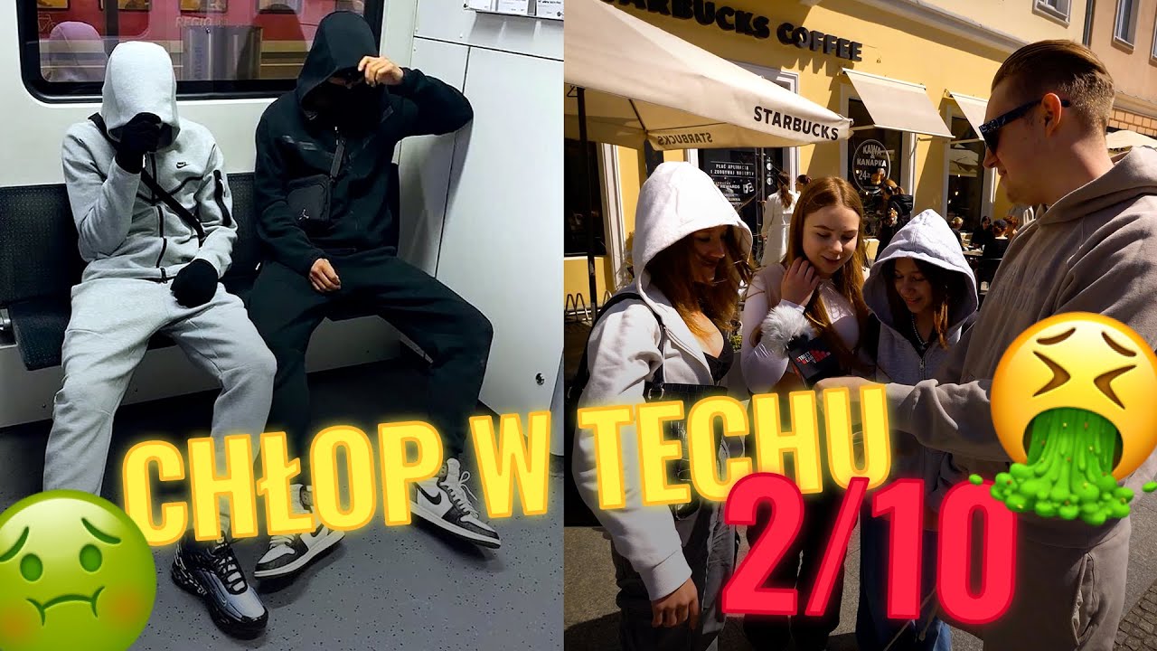 Dziewczyny w szerokich obrażają DRILLOWC&Oacute;W 🥷🏼 w Nike Tech Fleece. Sonda uliczna OCEŃ OUTFIT!