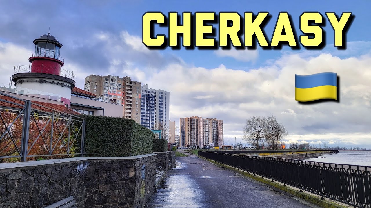 Discovering Ukraine - a city on the river Dnipro | Cherkasy (Черкаси) - morning walk | UA - 4K 60