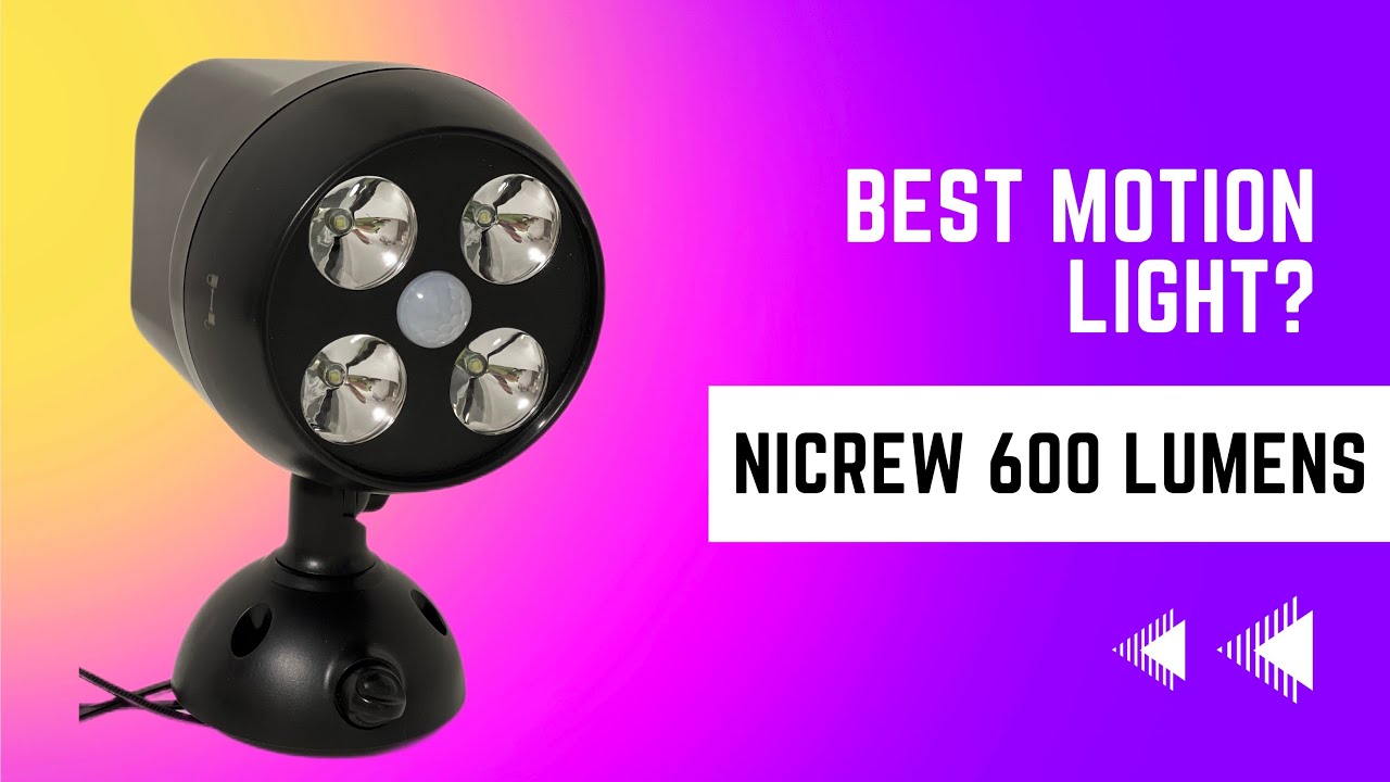 Nicrew Outdoor Lights With Sensor Review - Is It Bright Enough?