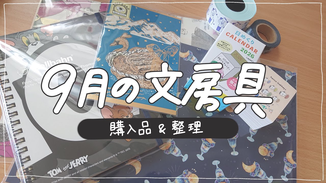 【文房具】9月の購入品紹介&整理✂️文具の博覧会／ロフト