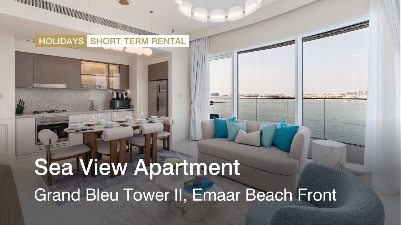 Sea view apartment at Grand Bleu Tower II, Emaar Beach Front, Dubai | haus & haus holidays