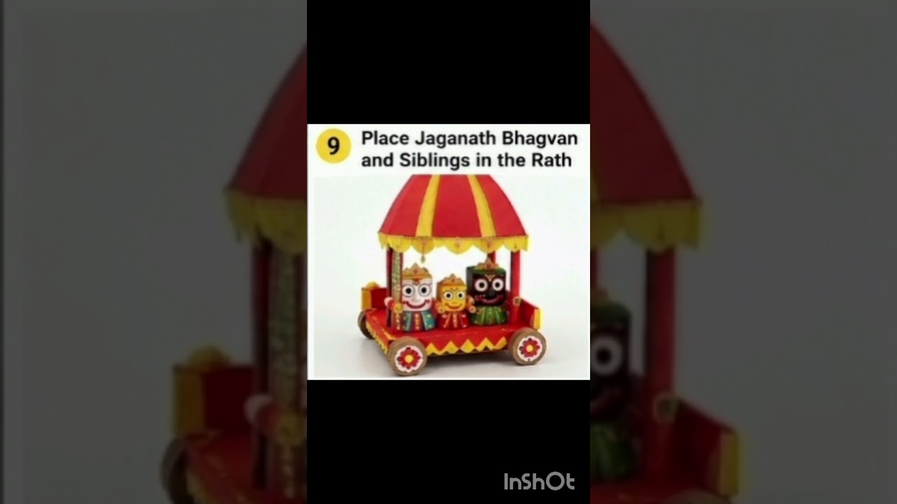 How to Make a Beautiful Jagannath Bhagwan Rath | DIY Rath Yatra Craft for Kids