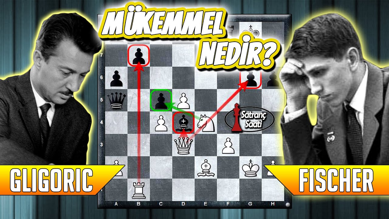 Satranç Taktikleri ve Fedalar - Svetozar Gligoric vs Bobby Fischer - Bled 1961 - Ustalarla Satranç