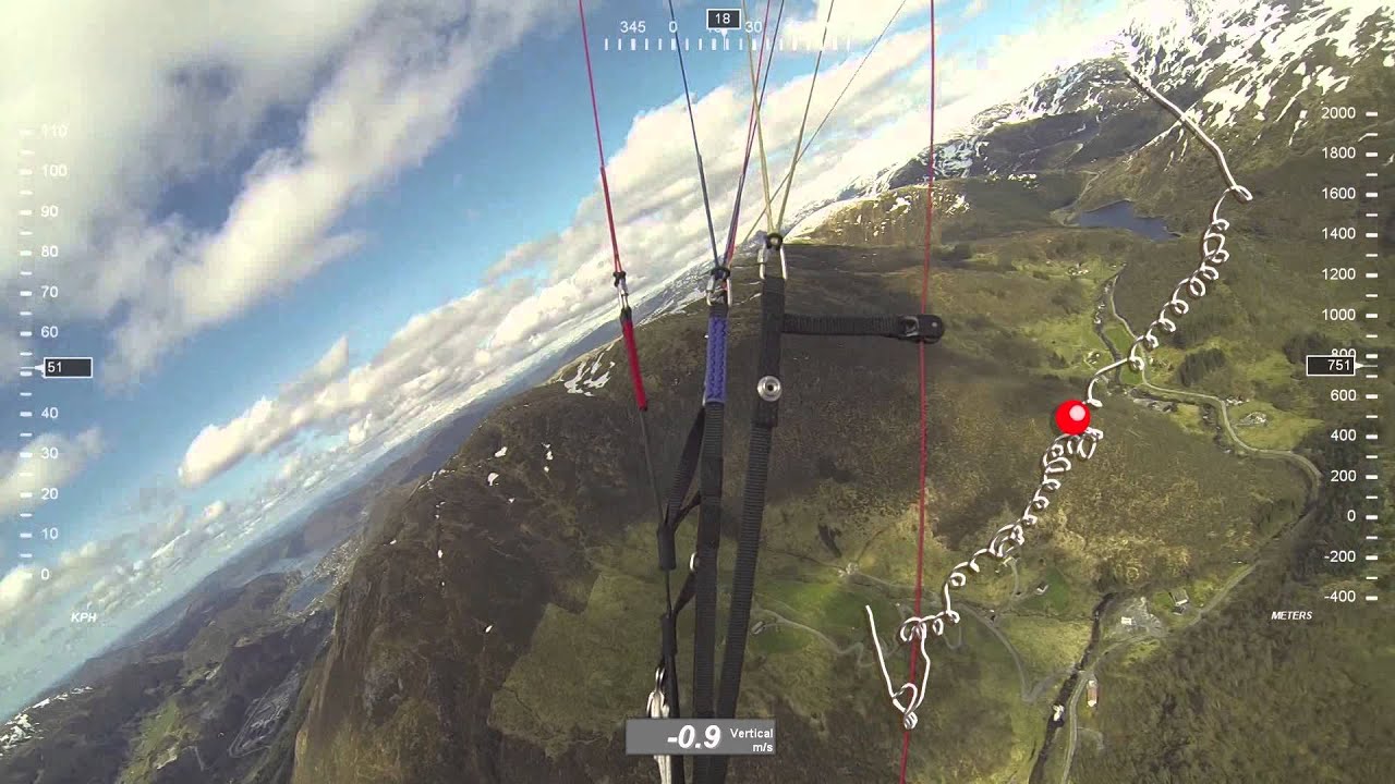 Paragliding - Thermalling on a Windy Day