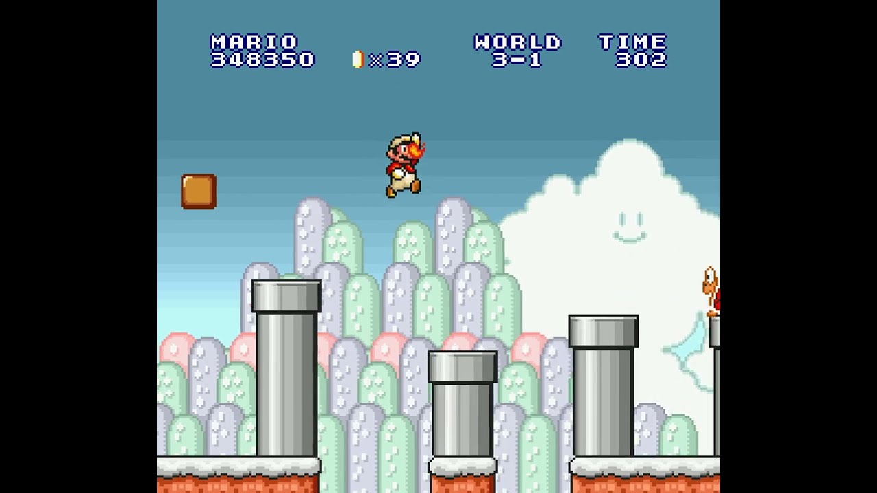 Super Mario All-Stars - Super Mario Bros.: The Lost Levels - World 3-1