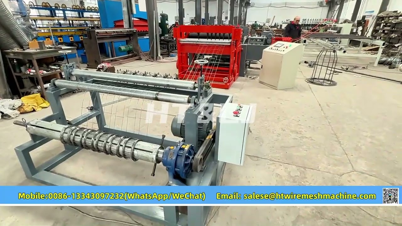 Watch how our machine produces strong  brick reinforcement mesh for construction projects.