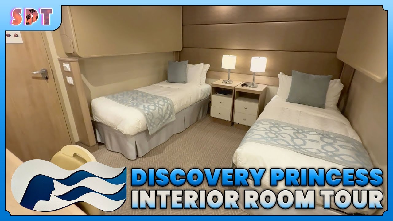Полный тур по внутренней каюте Discovery Princess (боковой вид)