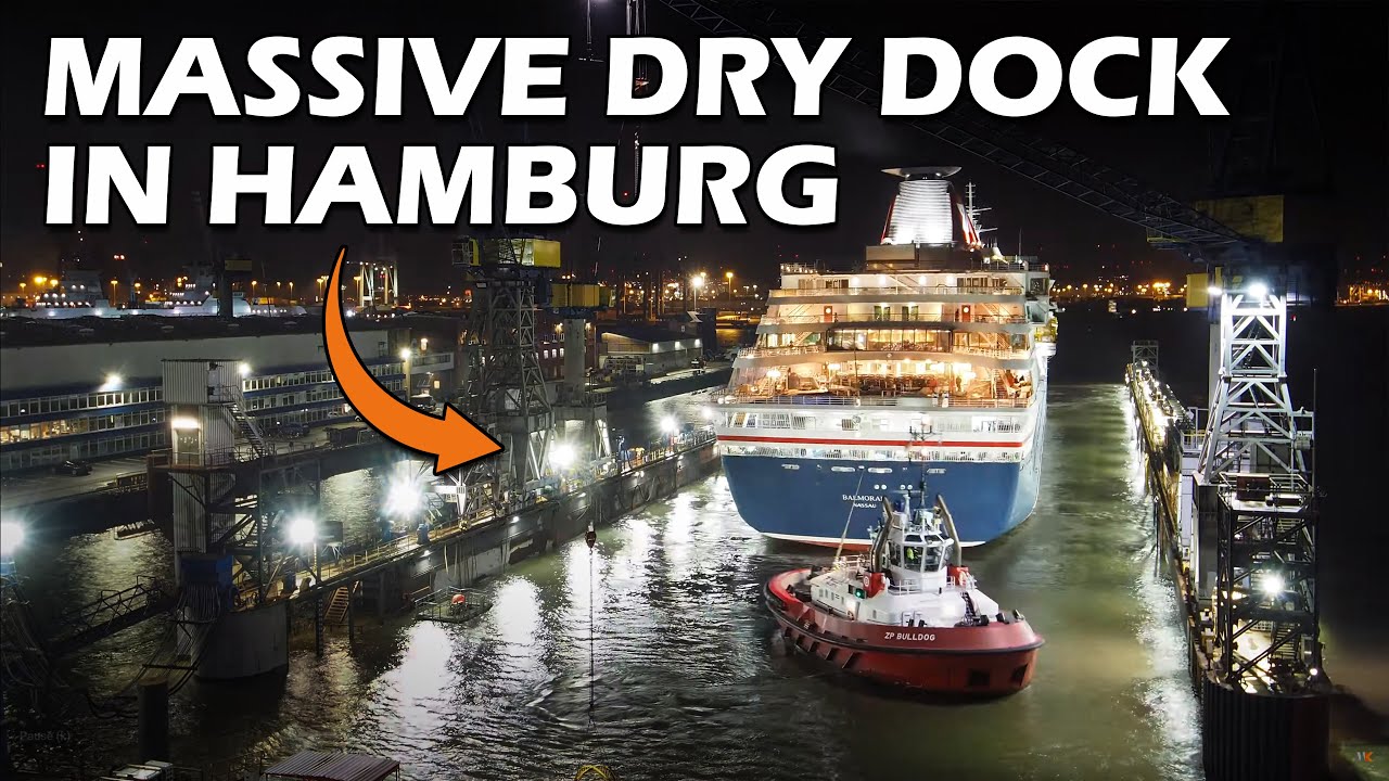 CRUISE SHIP OVERHAUL at Blohm & Voss - CINEMATIC TIMELAPSE 4K - MS Balmoral
