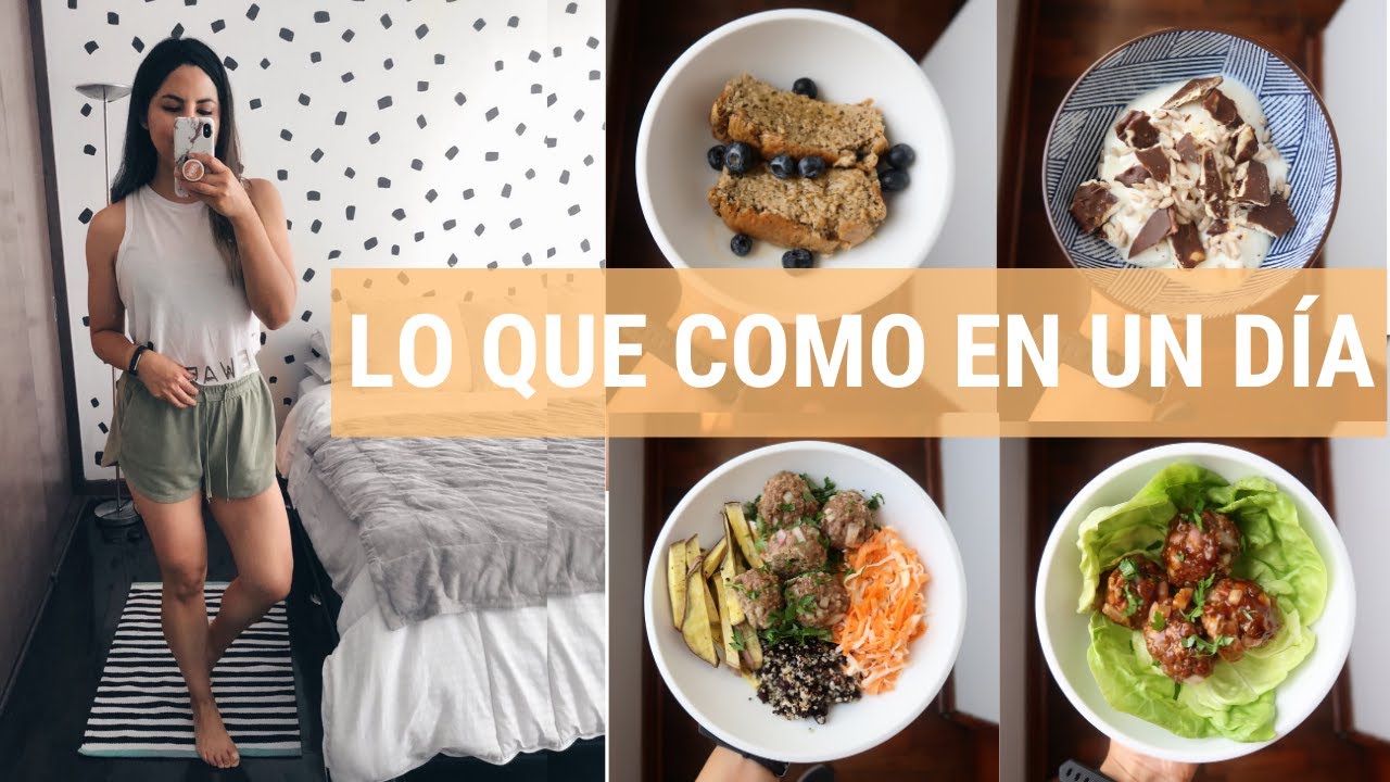 LO QUE COMO EN UN DIA SALUDABLE Y DELICIOSO | Michela Perleche