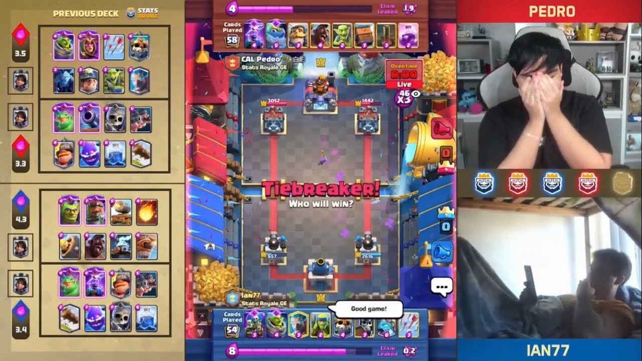 Ian77 Vs Pedro - Stats Royale Golden Edition Final Match