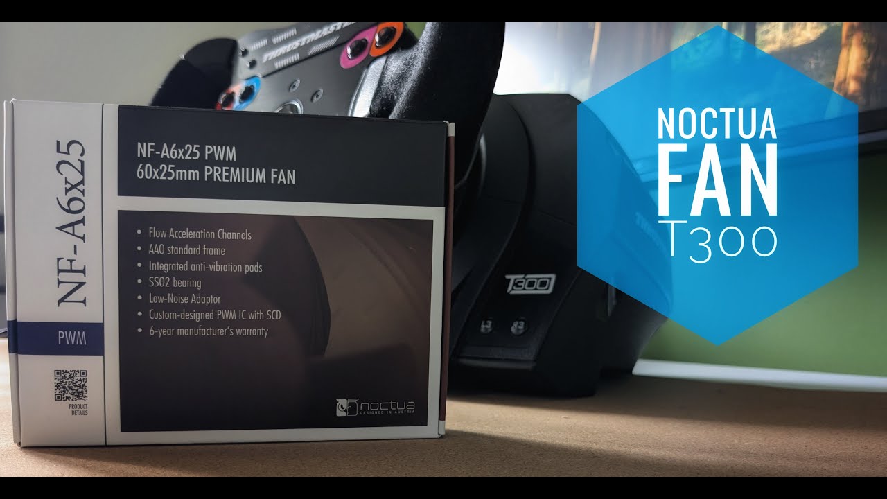 Fix Thrustmaster T300 Force Feedback Loss During Long Sessions | Noctua Fan Upgrade