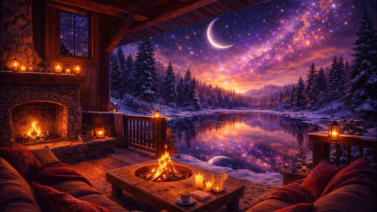 🌙 Deep Rest & Relaxation Ambience | Cosmic Night Sky | A Cosmic Rest Stop