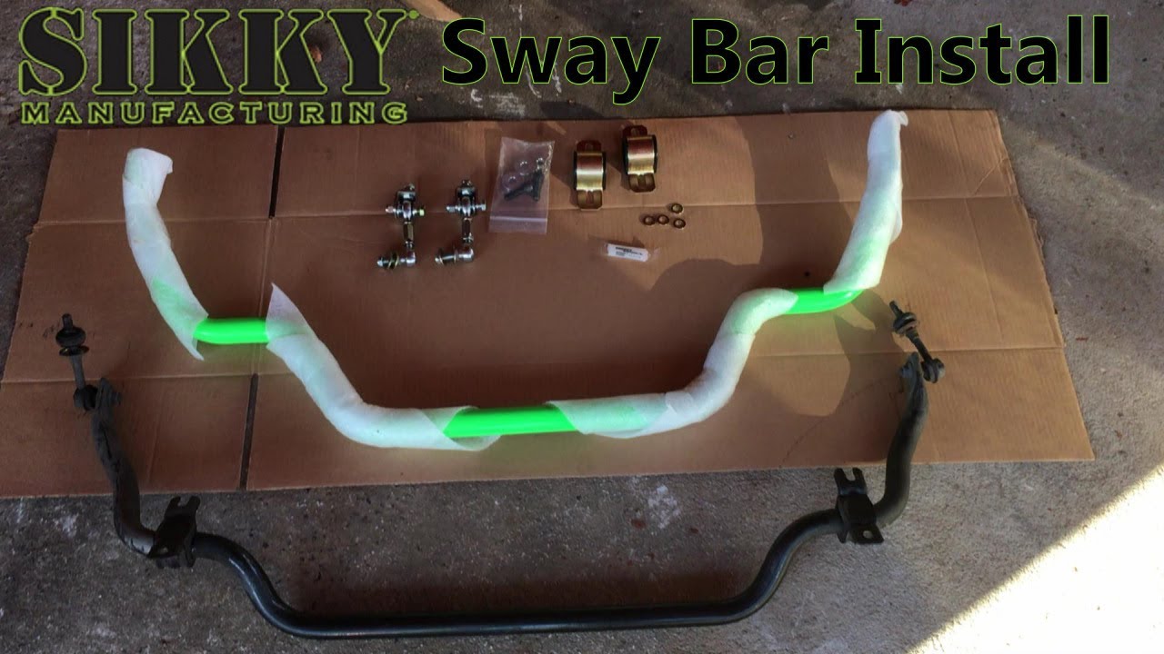 240sx Sikky Front Sway Bar Install - LS1 240sx (S14) Drift Build (EP 28)