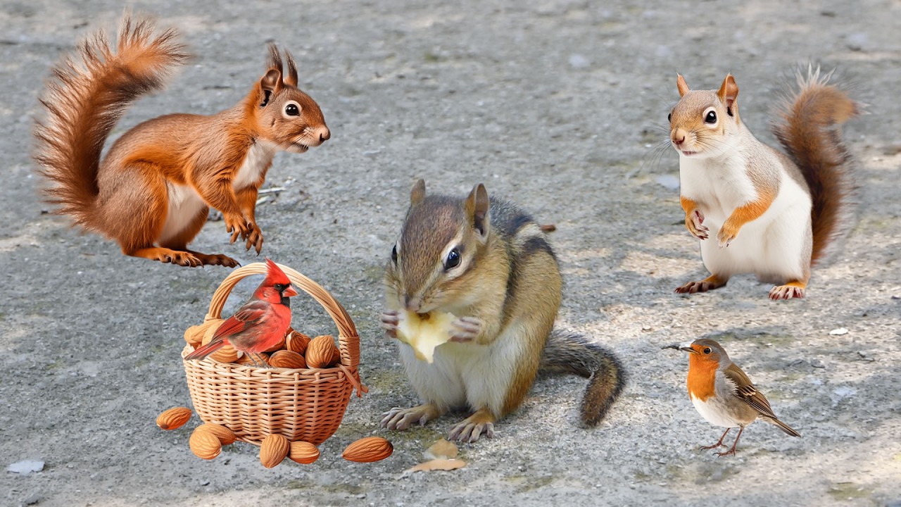 Chill Out with TV FOR CATS 😸 Birds, Squirrels Having Fun in the Backyard🐿🦜 Must-Watch CAT TV