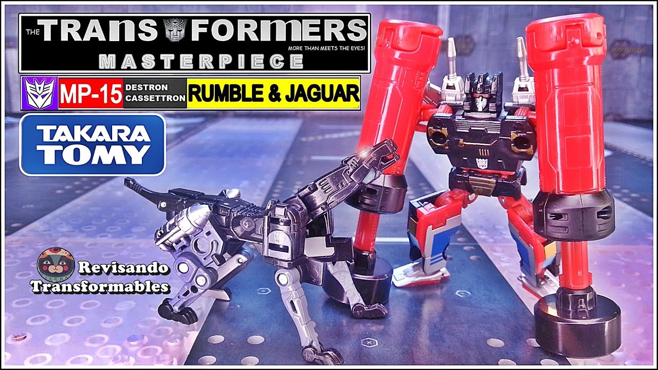 Transformers Masterpiece Rumble (FRENZY) & Jaguar (RAVAGE) MP-15 Takara Tomy