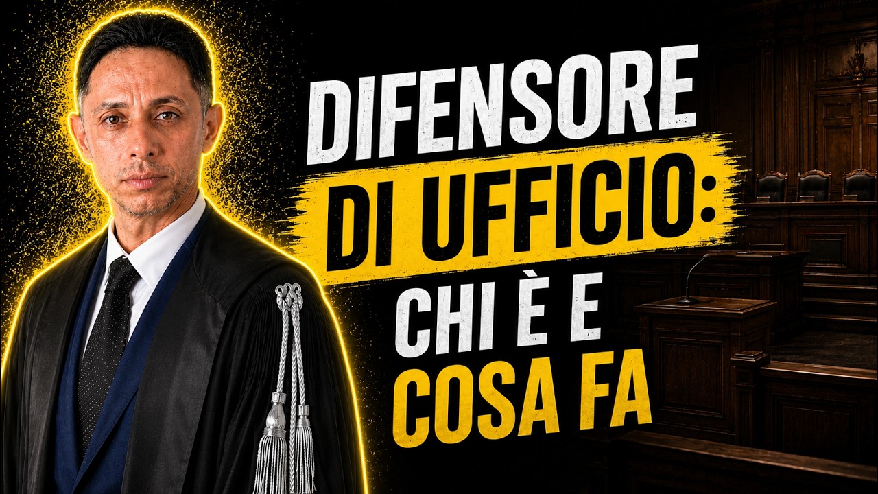 AVVOCATO D'UFFICIO: chi è, cosa fa e chi paga il difensore di ufficio?✔