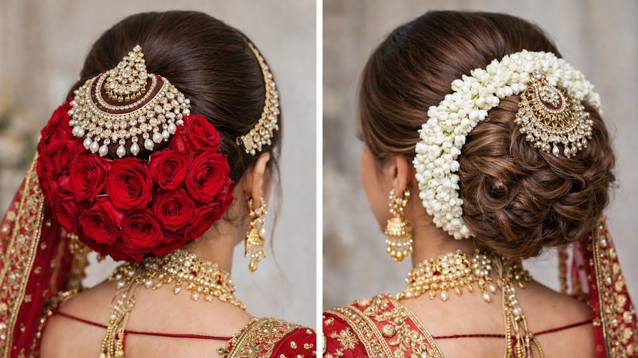 Desi Bridal Hairstyle Hacks: Beginner-Friendly vs Expert Twist! Try Now 🔥