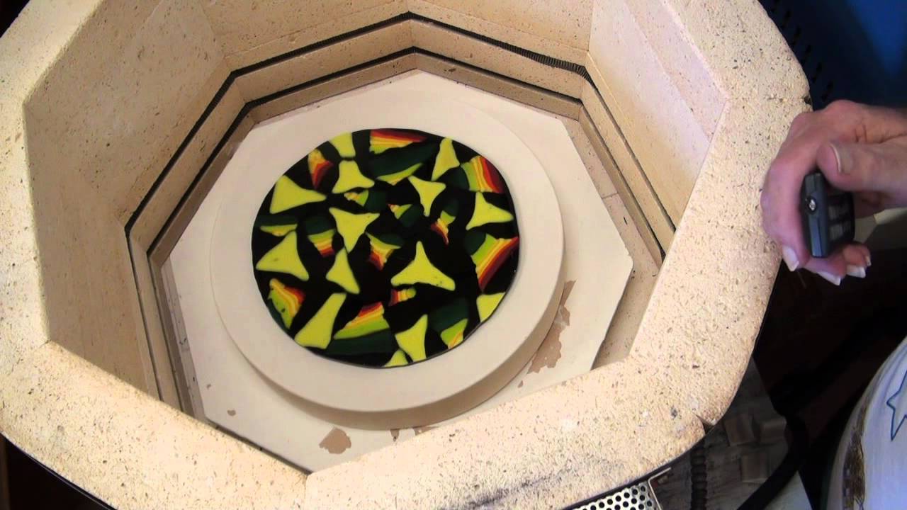 FUSING IN A STAINLESS RING and SLUMPING