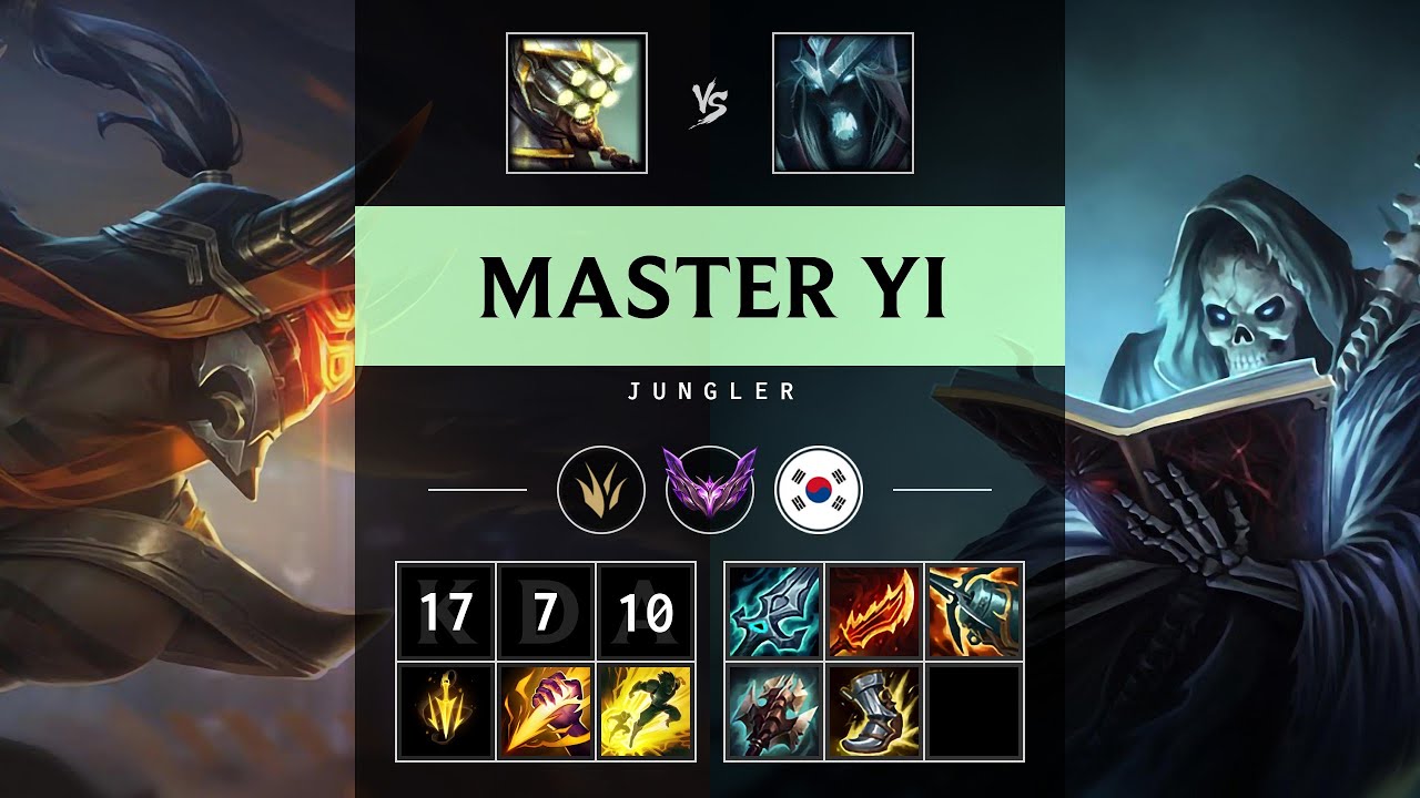 Master Yi Jungle vs Karthus: Dominating - KR Master Patch 14.23