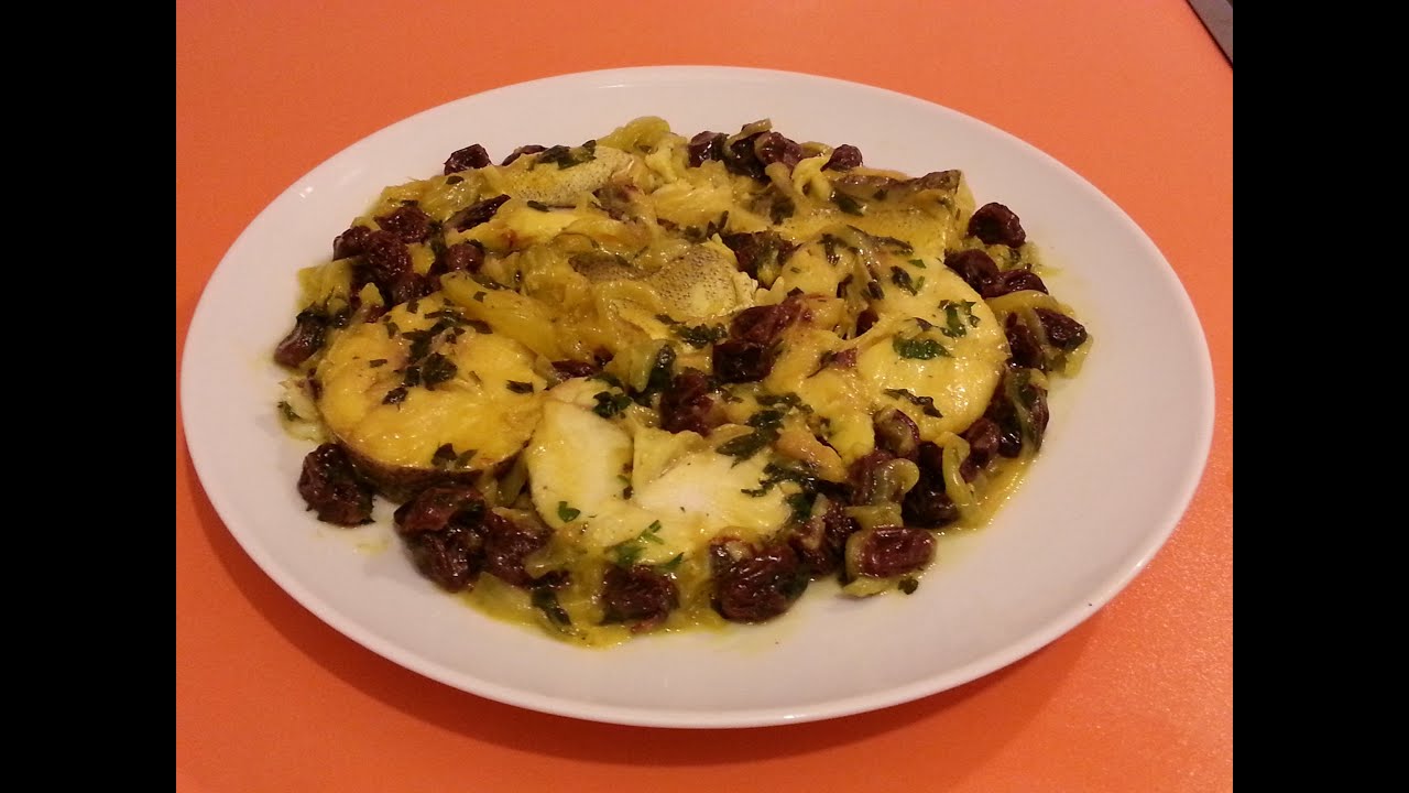 El arte de la cocina árabe    Merluza con cebolla y pasas