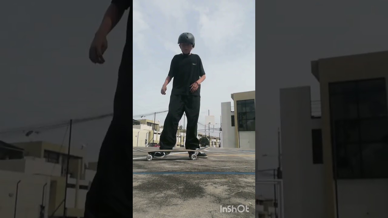 Practicando ollie y pop shove it