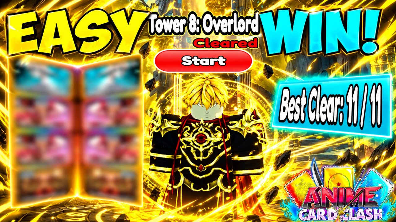 Используй эту ОДНУ команду, чтобы пройти ВЕСЬ Lost Tower после нерфа! Anime Card Clash